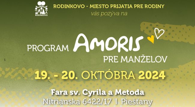 Program AMORIS pre manželov 2024